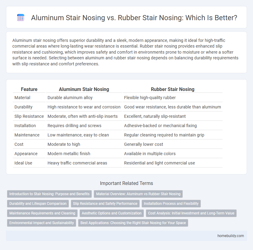 Aluminum Stair Nosing vs. Rubber Stair Nosing: Which Is Better?