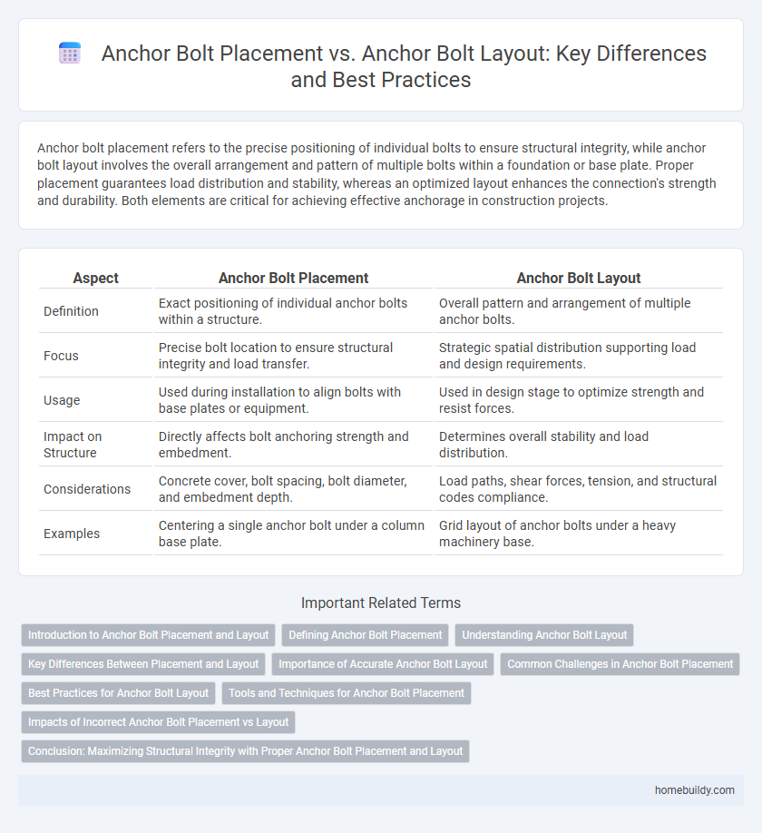 Anchor Bolt Placement vs. Anchor Bolt Layout: Key Differences and Best Practices