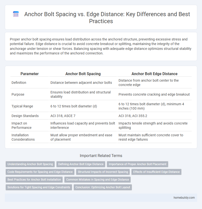 Anchor Bolt Spacing vs. Edge Distance: Key Differences and Best Practices