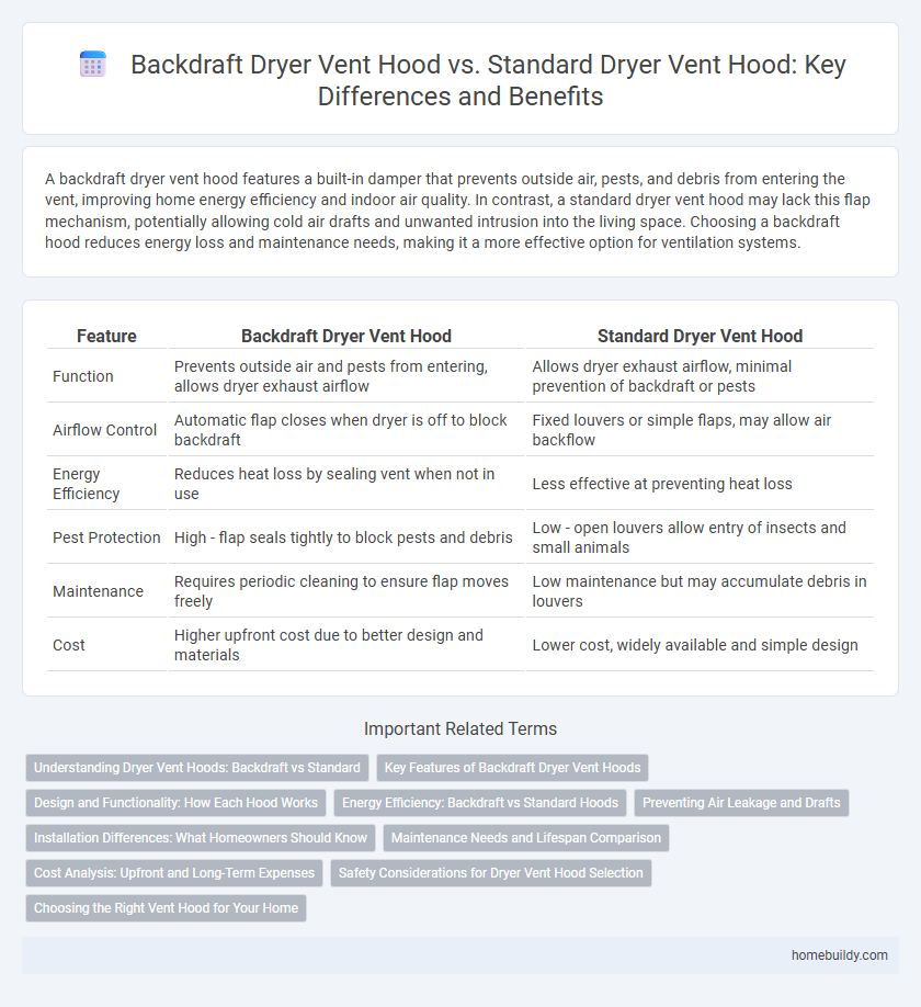 Backdraft Dryer Vent Hood vs. Standard Dryer Vent Hood: Key Differences and Benefits