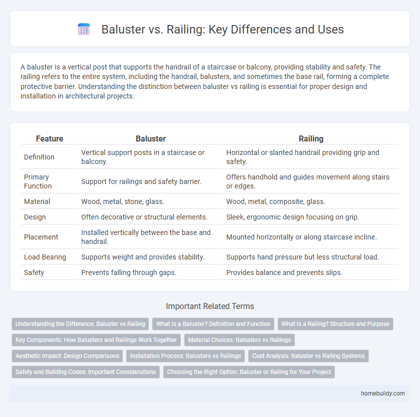 Baluster vs. Railing: Key Differences and Uses