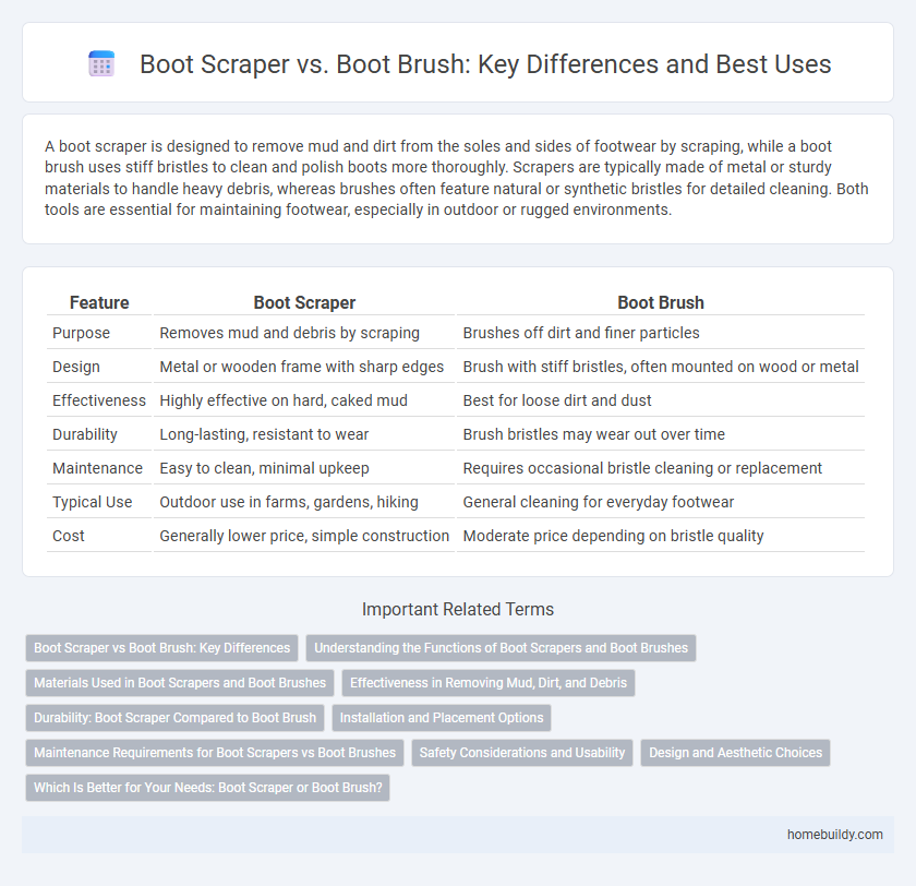 Boot Scraper vs. Boot Brush: Key Differences and Best Uses