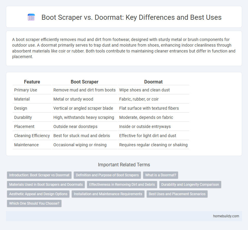 Boot Scraper vs. Doormat: Key Differences and Best Uses