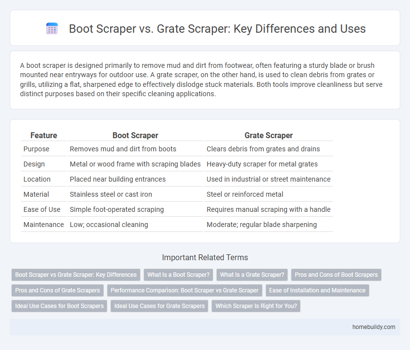 Boot Scraper vs. Grate Scraper: Key Differences and Uses