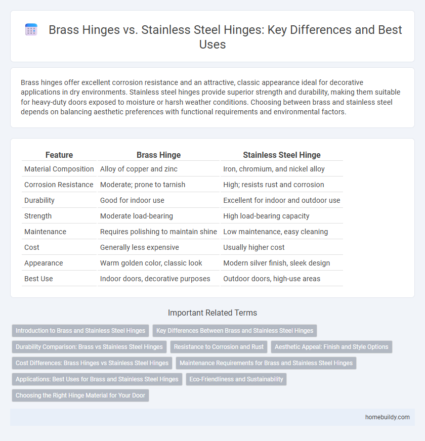 Brass Hinges vs. Stainless Steel Hinges: Key Differences and Best Uses