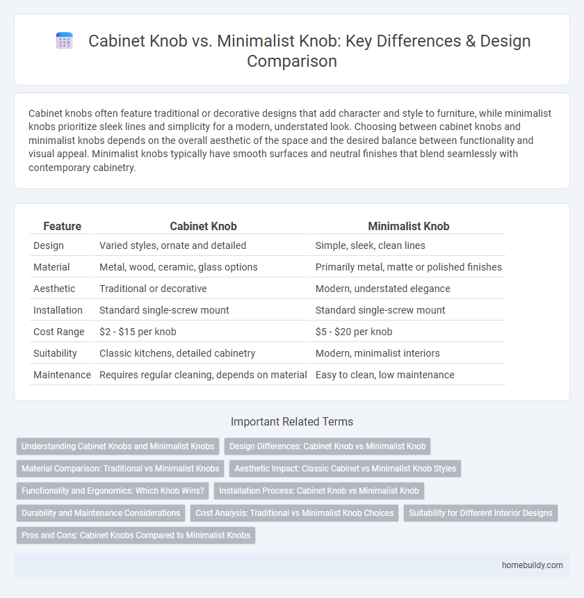 Cabinet Knob vs. Minimalist Knob: Key Differences & Design Comparison