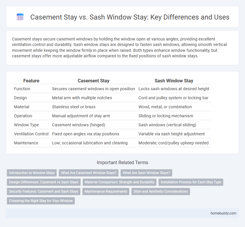 Casement Stay vs. Sash Window Stay: Key Differences and Uses