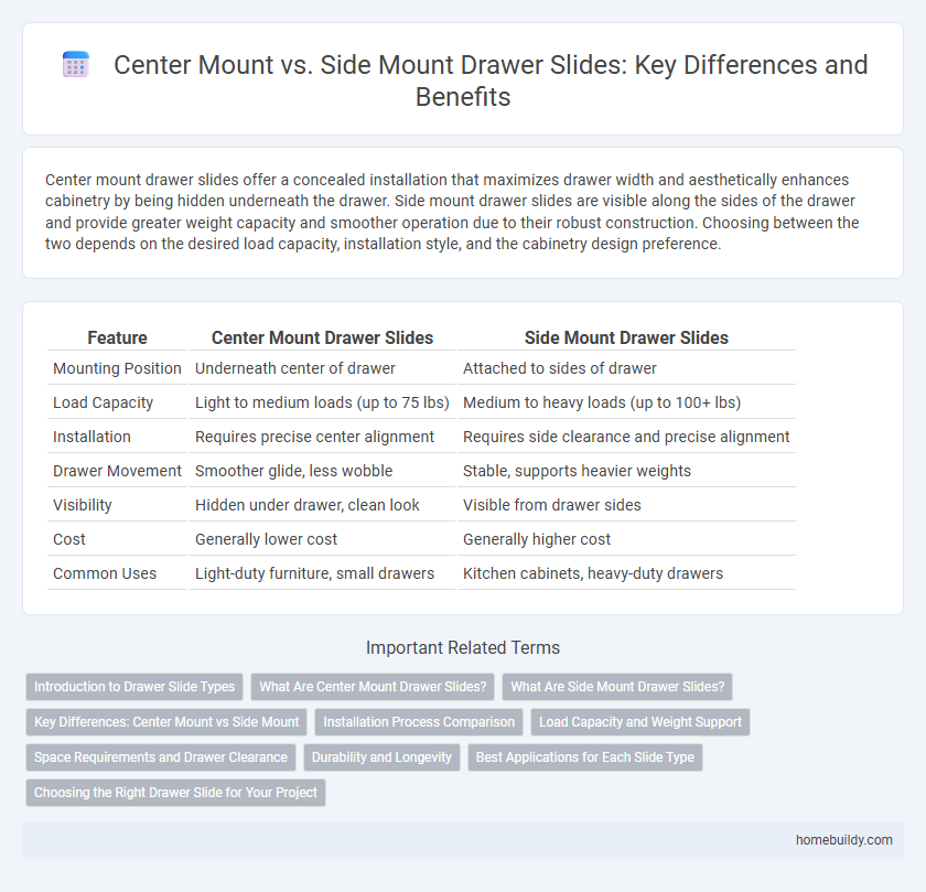 Center Mount vs. Side Mount Drawer Slides: Key Differences and Benefits