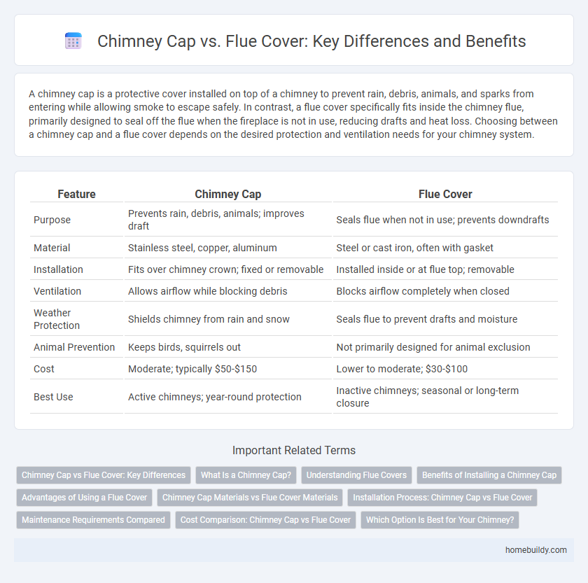Chimney Cap vs. Flue Cover: Key Differences and Benefits