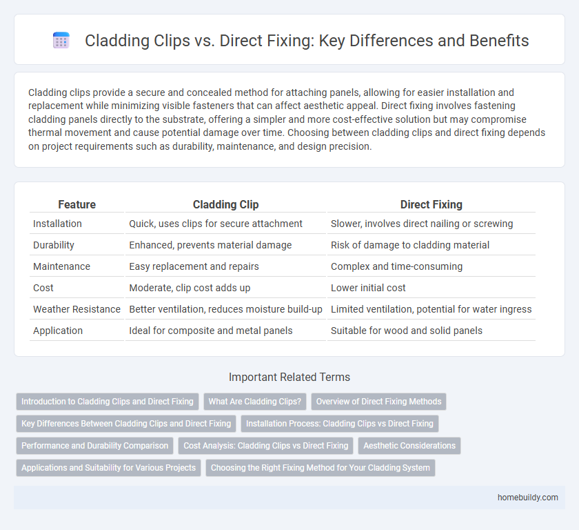 Cladding Clips vs. Direct Fixing: Key Differences and Benefits