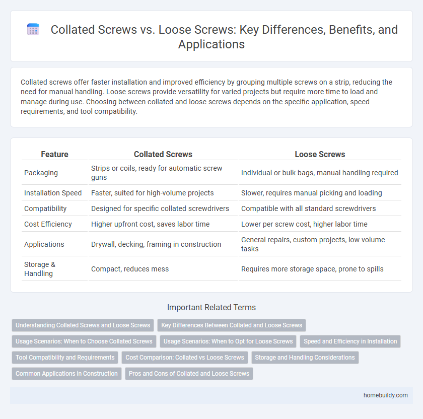 Collated Screws vs. Loose Screws: Key Differences, Benefits, and Applications