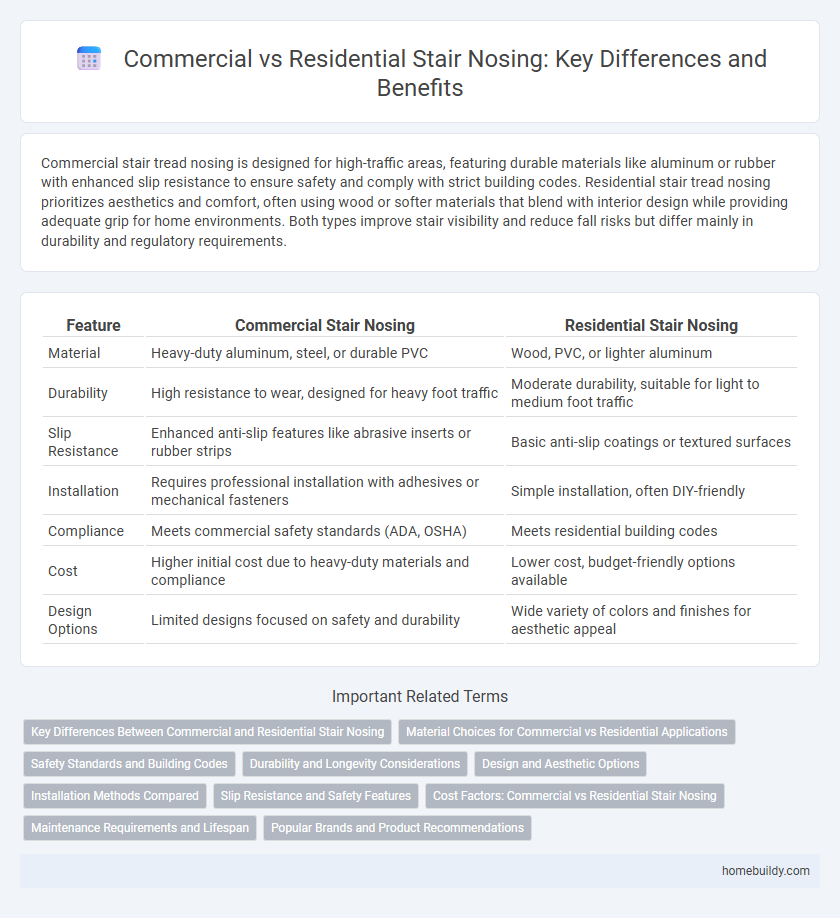 Commercial vs Residential Stair Nosing: Key Differences and Benefits