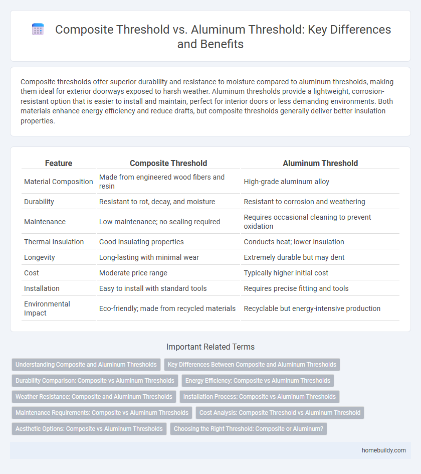 Composite Threshold vs. Aluminum Threshold: Key Differences and Benefits