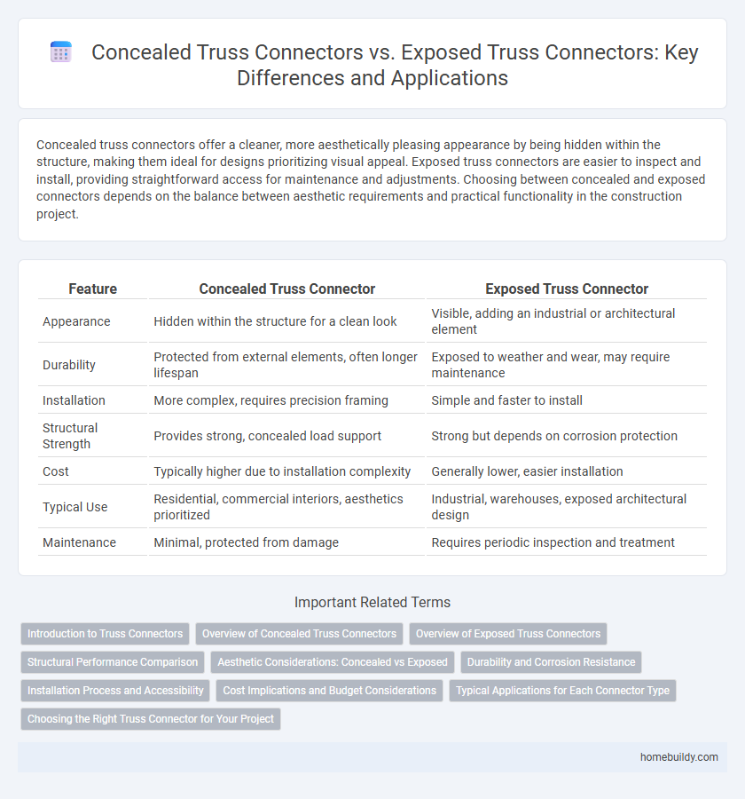 Concealed Truss Connectors vs. Exposed Truss Connectors: Key Differences and Applications