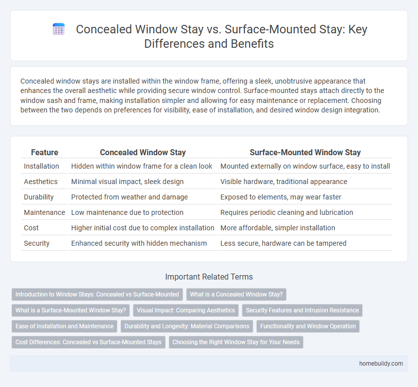 Concealed Window Stay vs. Surface-Mounted Stay: Key Differences and Benefits
