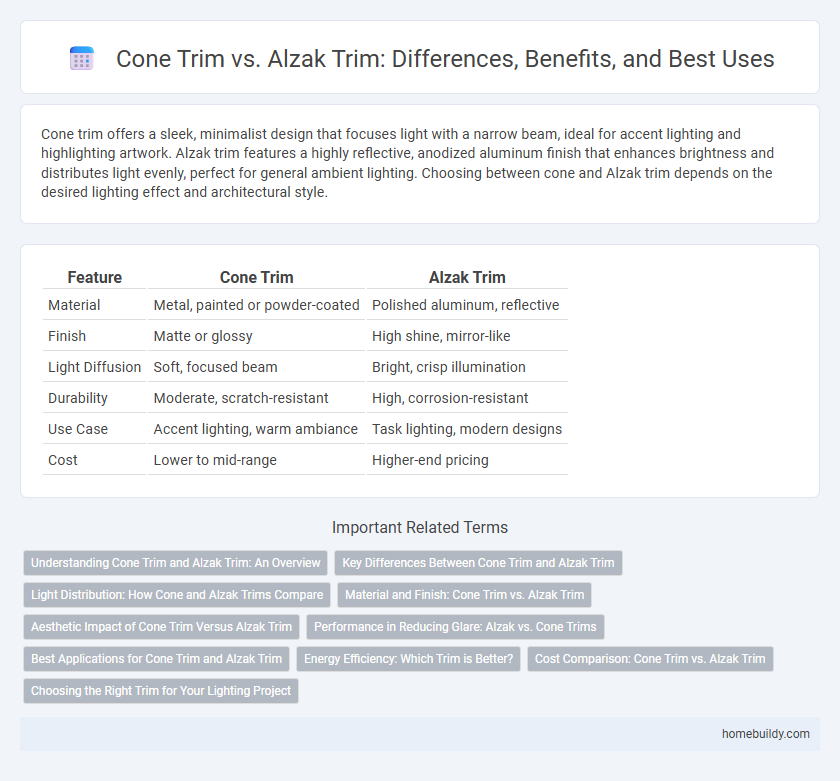Cone Trim vs. Alzak Trim: Differences, Benefits, and Best Uses