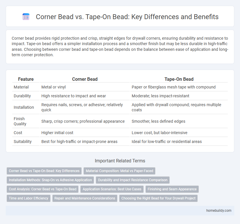 Corner Bead vs. Tape-On Bead: Key Differences and Benefits