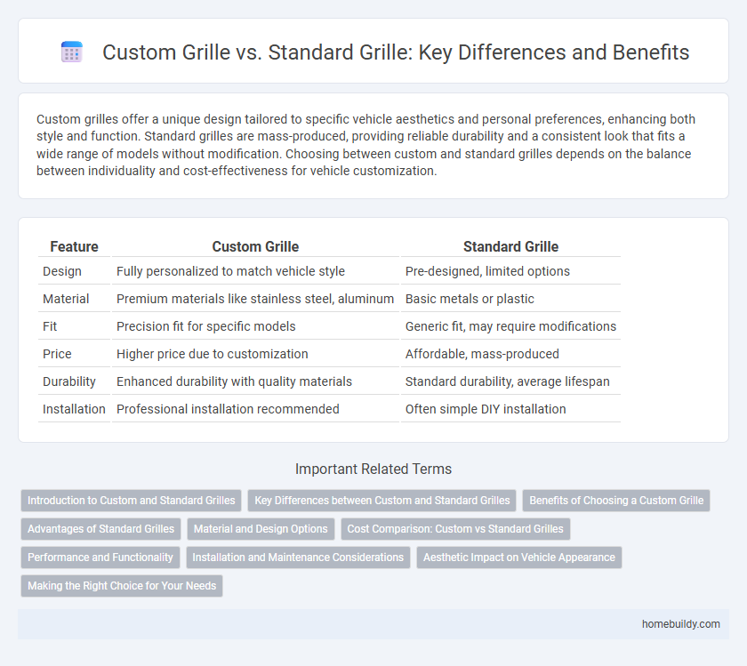 Custom Grille vs. Standard Grille: Key Differences and Benefits