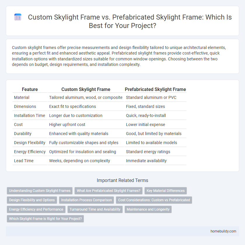 Custom Skylight Frame vs. Prefabricated Skylight Frame: Which Is Best for Your Project?