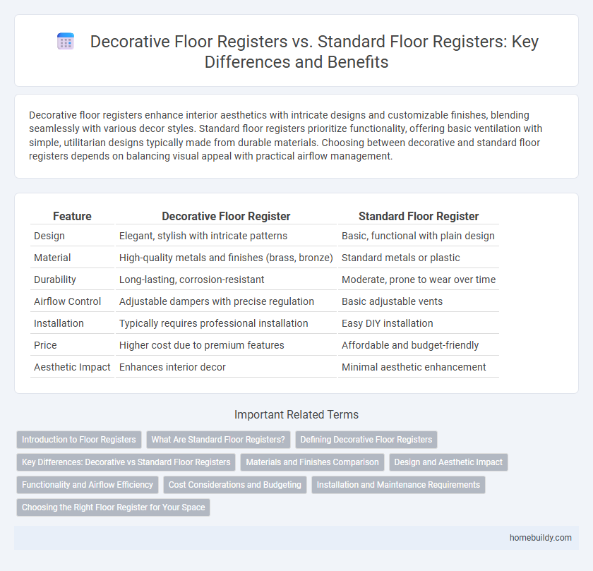 Decorative Floor Registers vs. Standard Floor Registers: Key Differences and Benefits