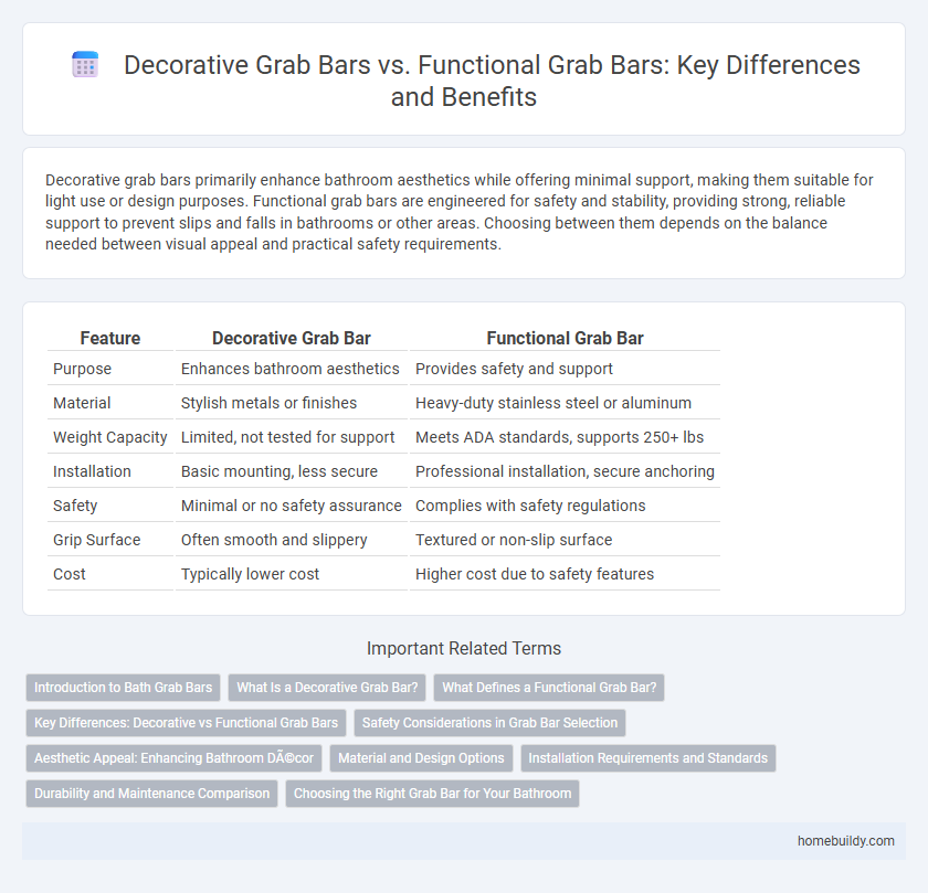 Decorative Grab Bars vs. Functional Grab Bars: Key Differences and Benefits