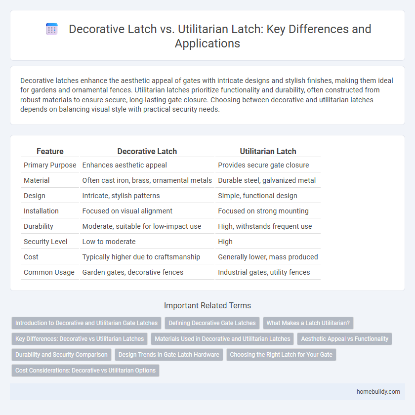 Decorative Latch vs. Utilitarian Latch: Key Differences and Applications