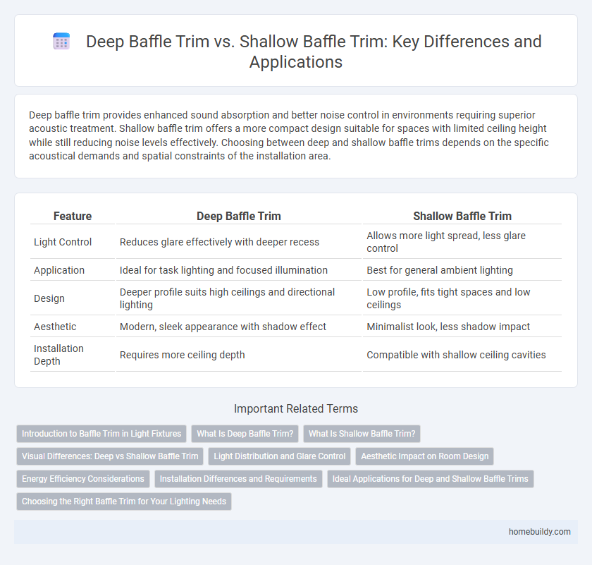 Deep Baffle Trim vs. Shallow Baffle Trim: Key Differences and Applications