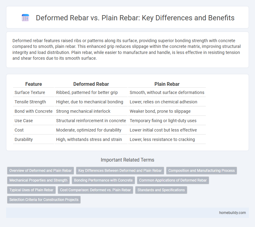 Deformed Rebar vs. Plain Rebar: Key Differences and Benefits