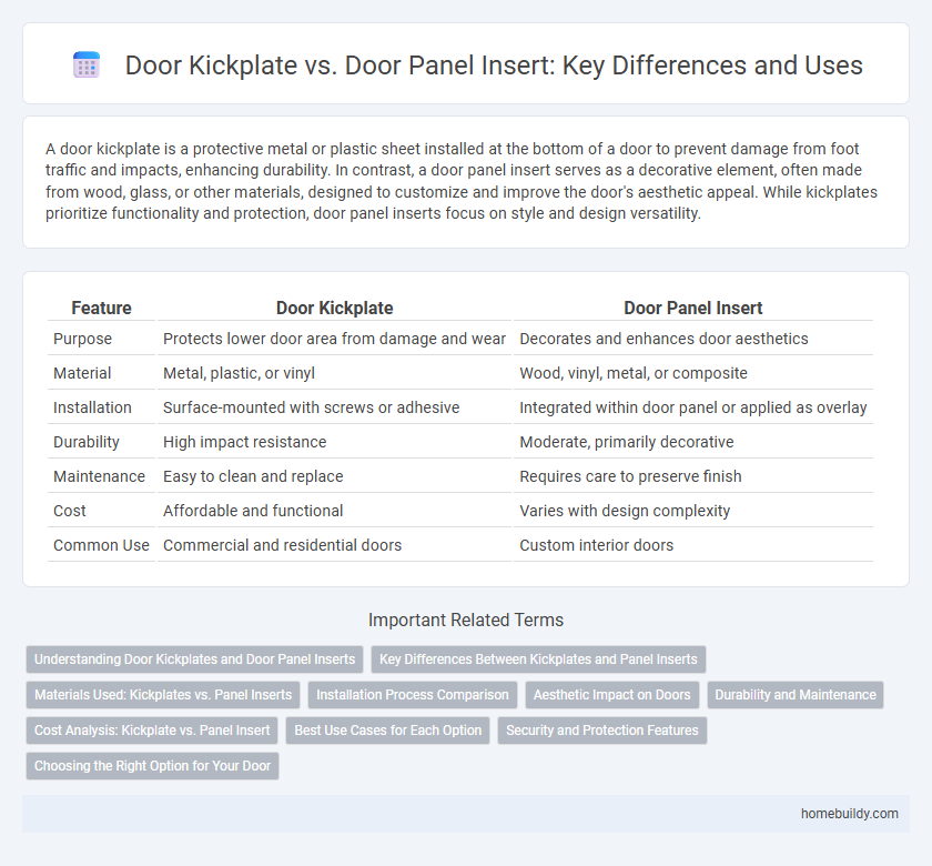 Door Kickplate vs. Door Panel Insert: Key Differences and Uses