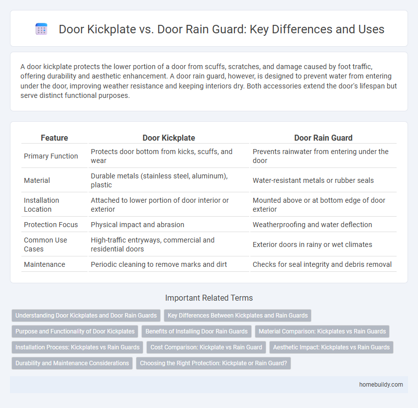 Door Kickplate vs. Door Rain Guard: Key Differences and Uses
