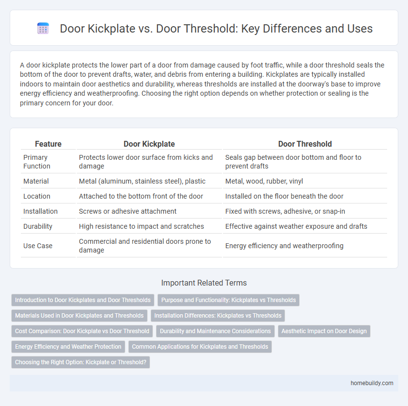 Door Kickplate vs. Door Threshold: Key Differences and Uses