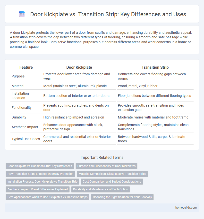 Door Kickplate vs. Transition Strip: Key Differences and Uses