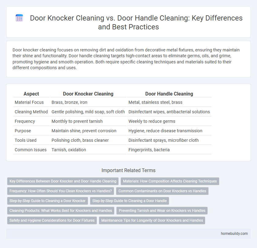 Door Knocker Cleaning vs. Door Handle Cleaning: Key Differences and Best Practices
