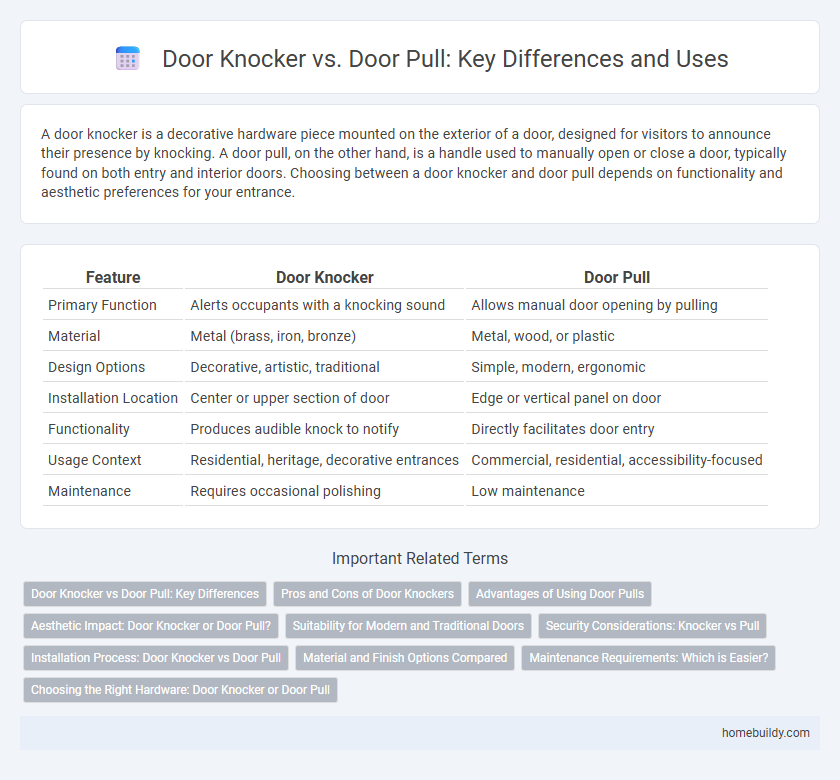 Door Knocker vs. Door Pull: Key Differences and Uses