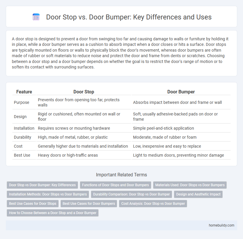 Door Stop vs. Door Bumper: Key Differences and Uses