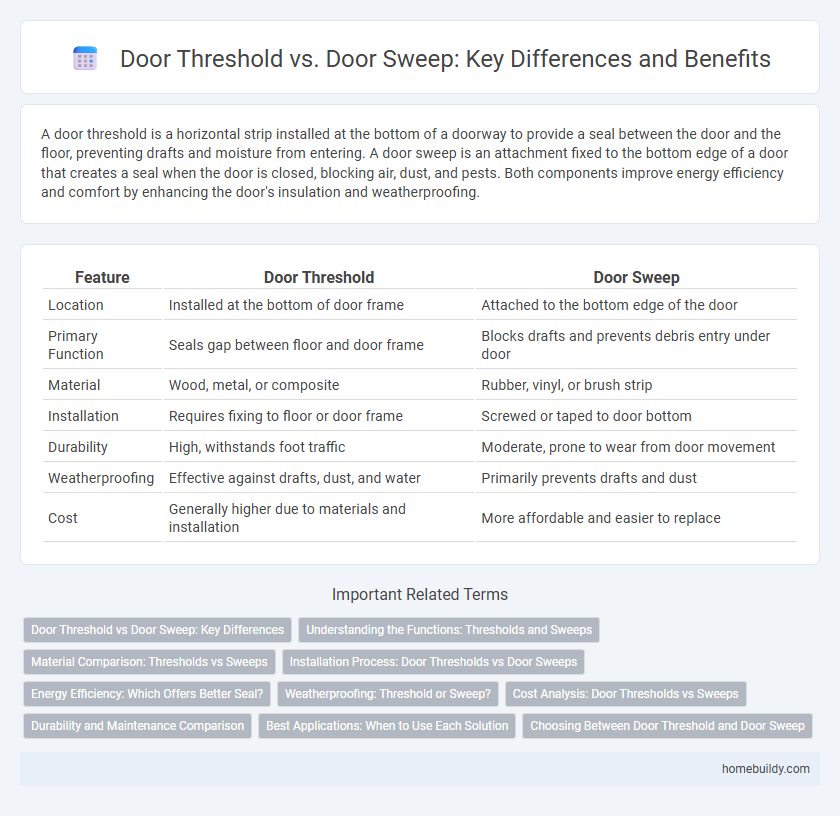 Door Threshold vs. Door Sweep: Key Differences and Benefits