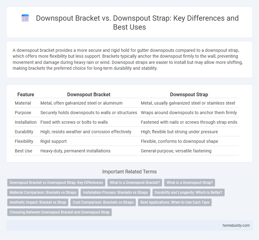 Downspout Bracket vs. Downspout Strap: Key Differences and Best Uses