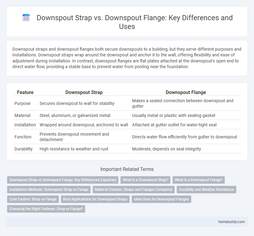 Downspout Strap vs. Downspout Flange: Key Differences and Uses