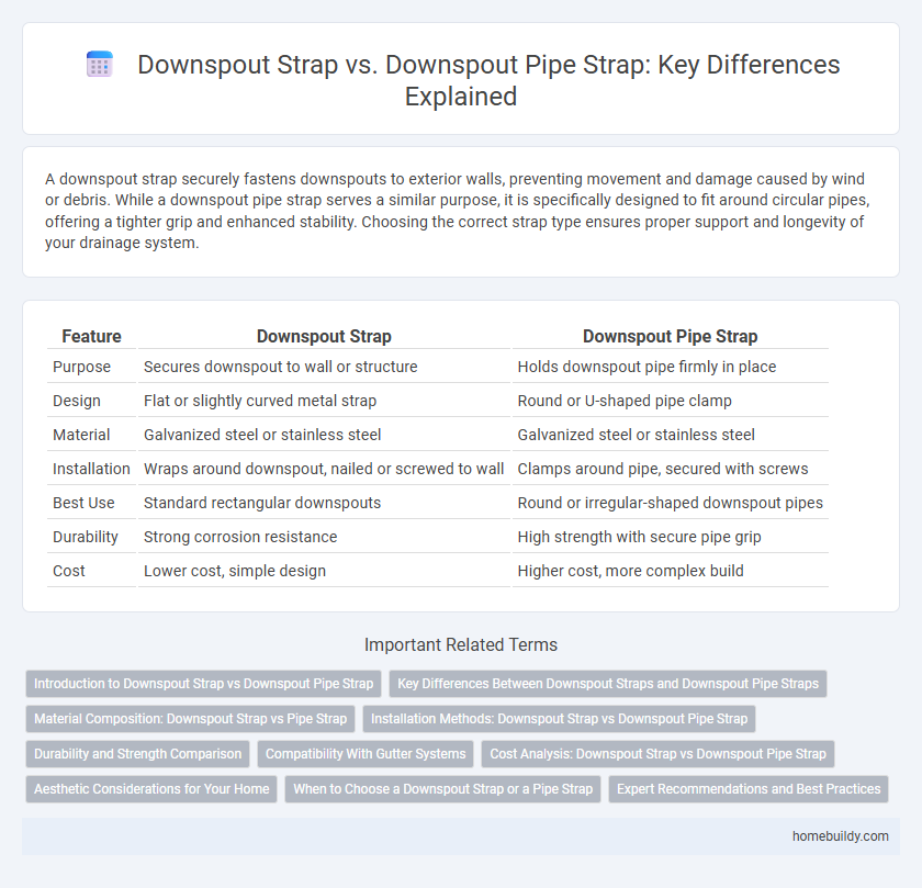Downspout Strap vs. Downspout Pipe Strap: Key Differences Explained
