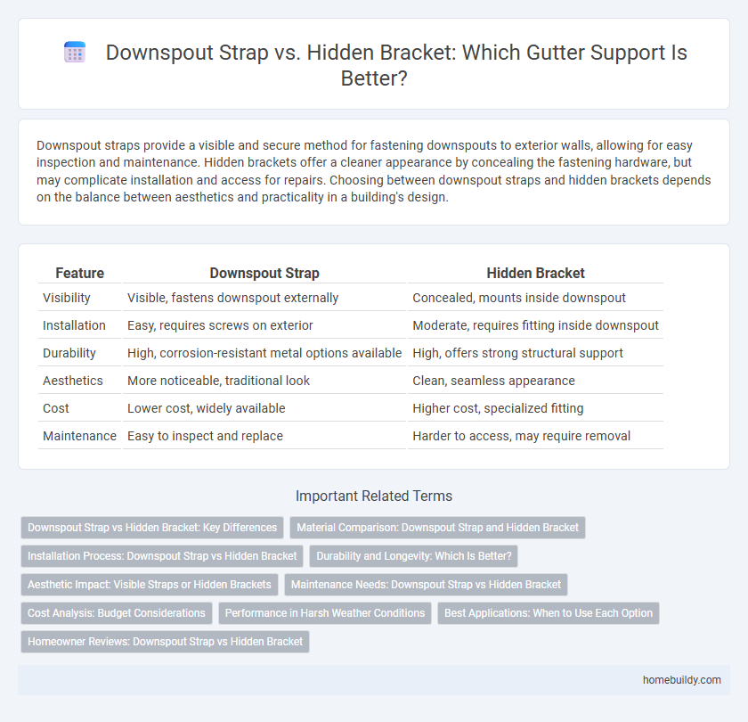 Downspout Strap vs. Hidden Bracket: Which Gutter Support Is Better?