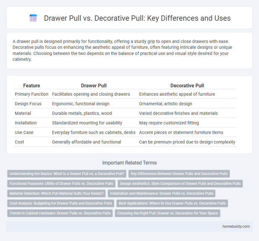Drawer Pull vs. Decorative Pull: Key Differences and Uses