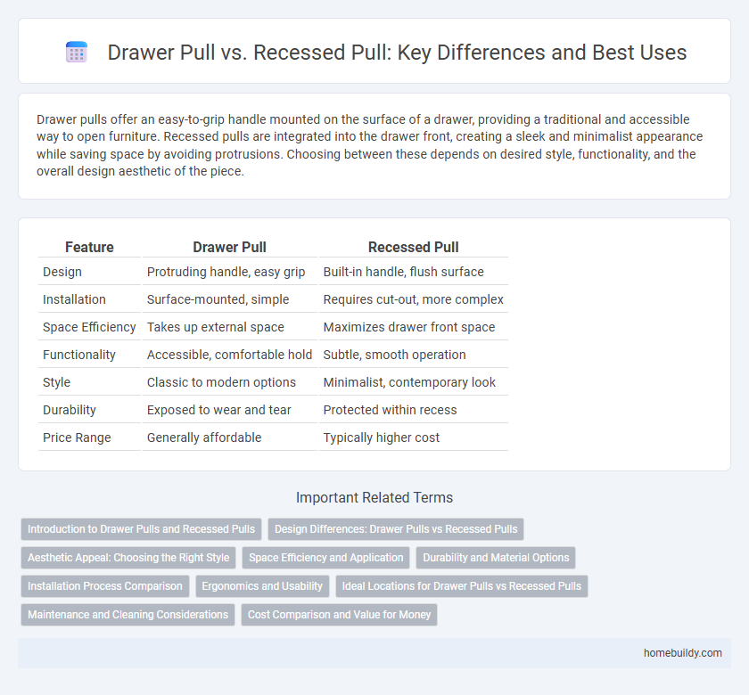 Drawer Pull vs. Recessed Pull: Key Differences and Best Uses
