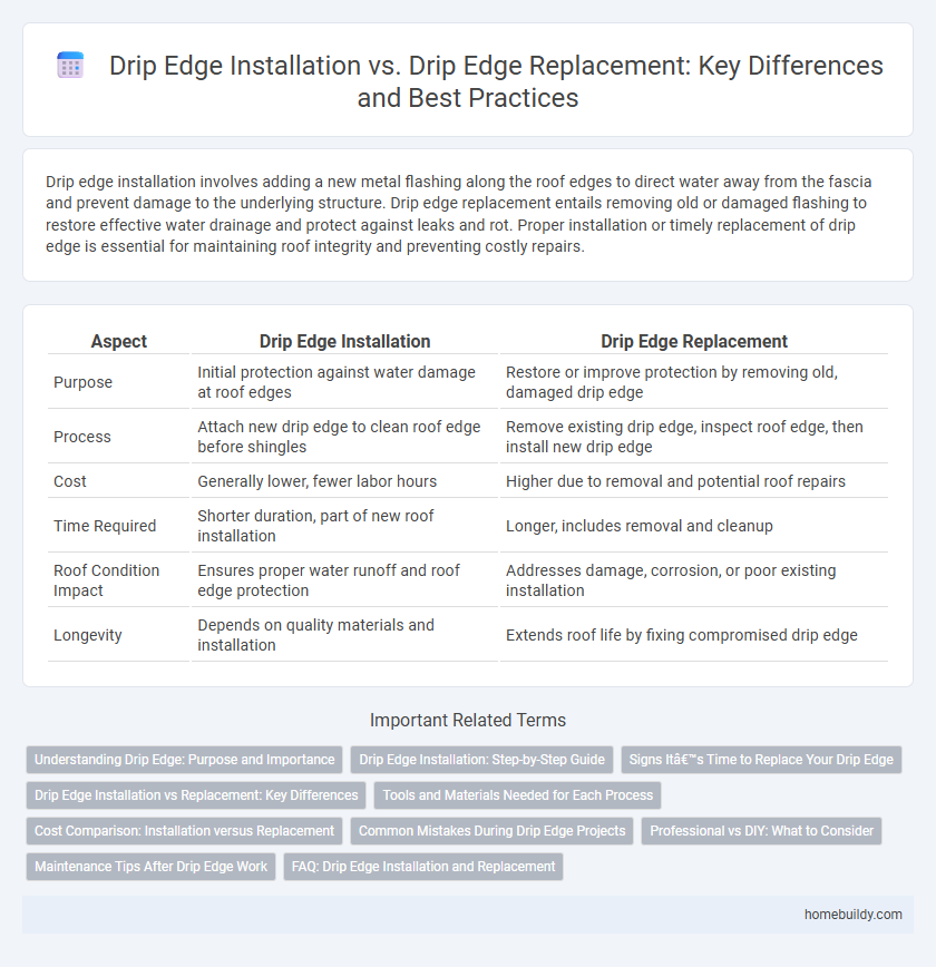 Drip Edge Installation vs. Drip Edge Replacement: Key Differences and Best Practices