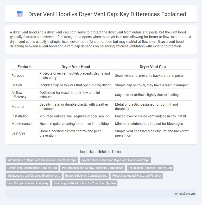 Dryer Vent Hood vs Dryer Vent Cap: Key Differences Explained