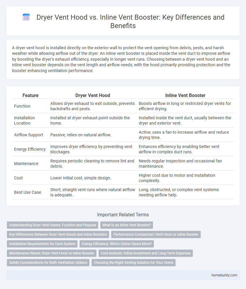 Dryer Vent Hood vs. Inline Vent Booster: Key Differences and Benefits