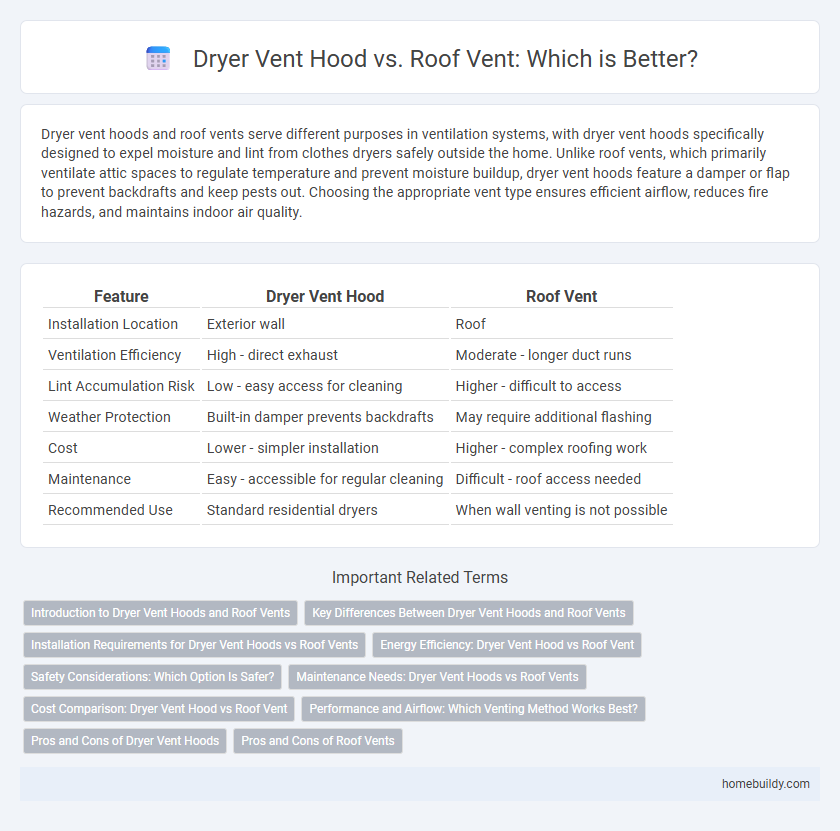 Dryer Vent Hood vs. Roof Vent: Which is Better?