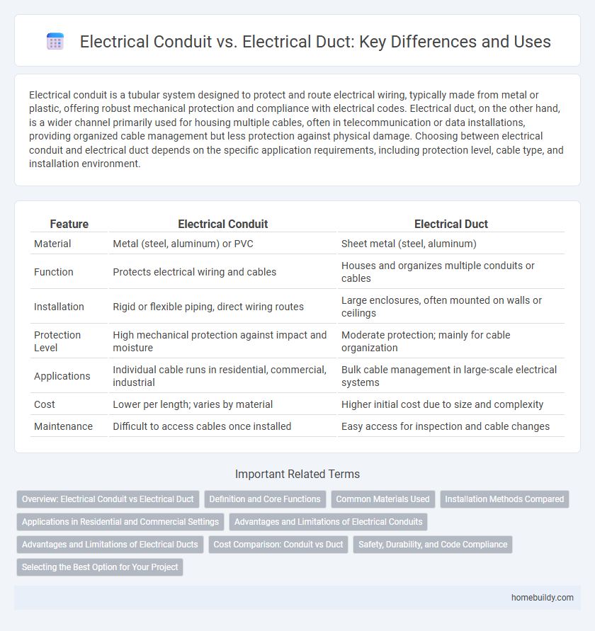 Electrical Conduit vs. Electrical Duct: Key Differences and Uses