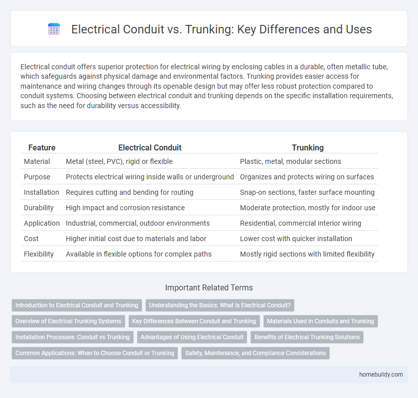 Electrical Conduit vs. Trunking: Key Differences and Uses