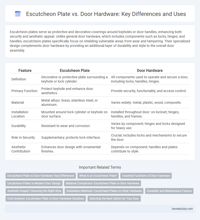 Escutcheon Plate vs. Door Hardware: Key Differences and Uses
