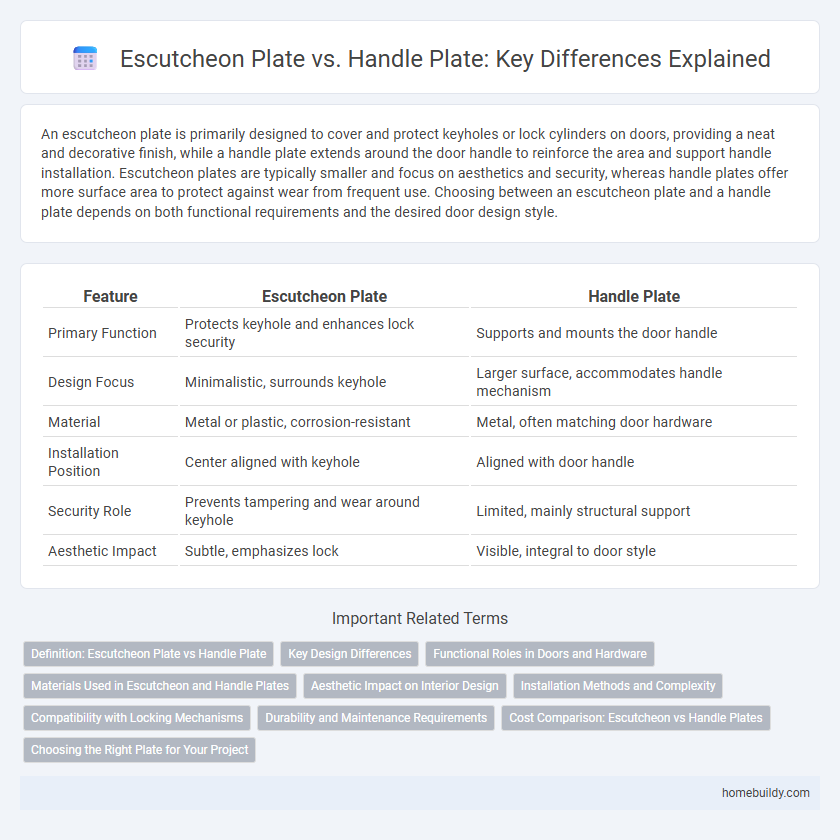 Escutcheon Plate vs. Handle Plate: Key Differences Explained